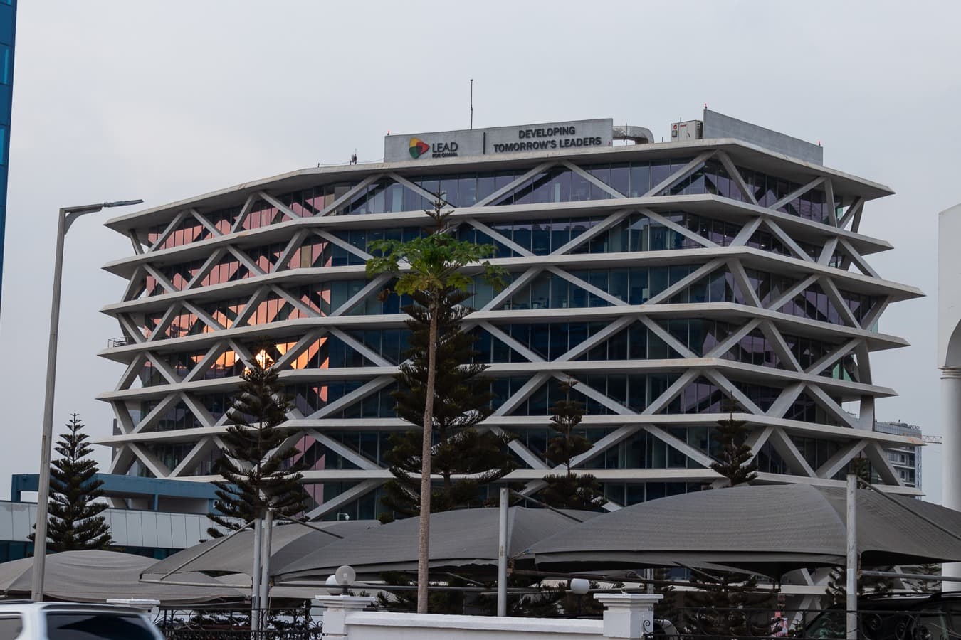 Lead For Ghana rooftop branding