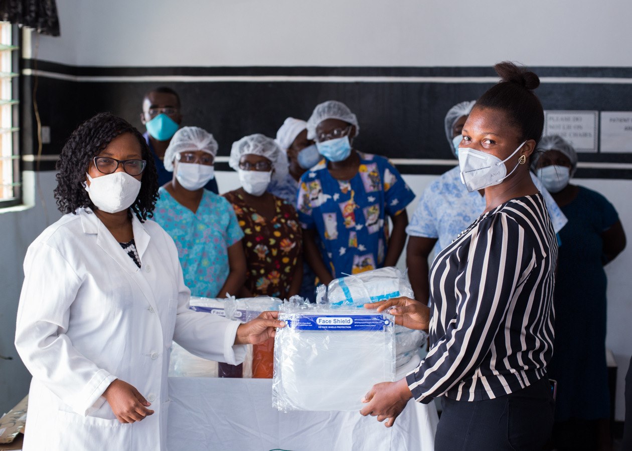 White Beam Concepts donating face shields to healthcare staff