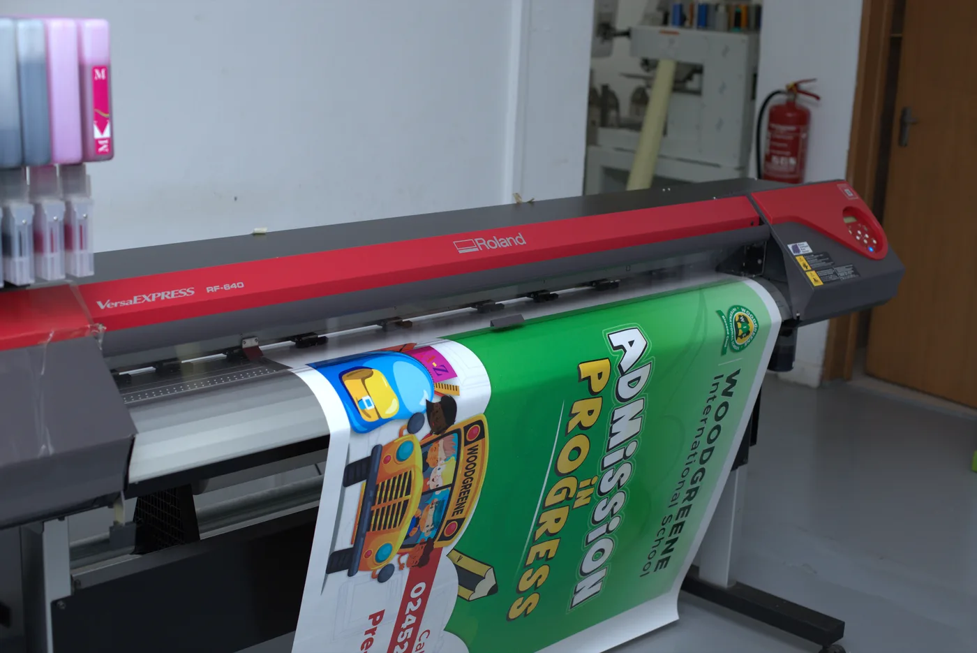 Large format print production