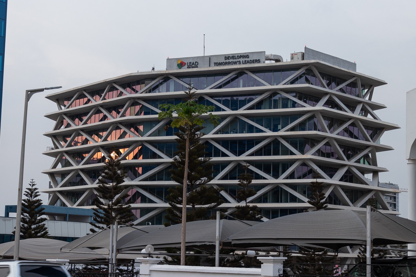 Lead For Ghana rooftop branding