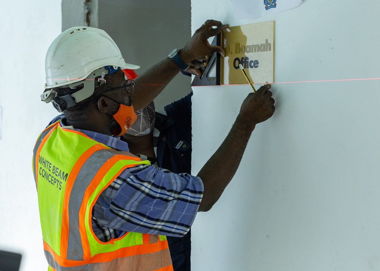 Precision measurement and layout during installation