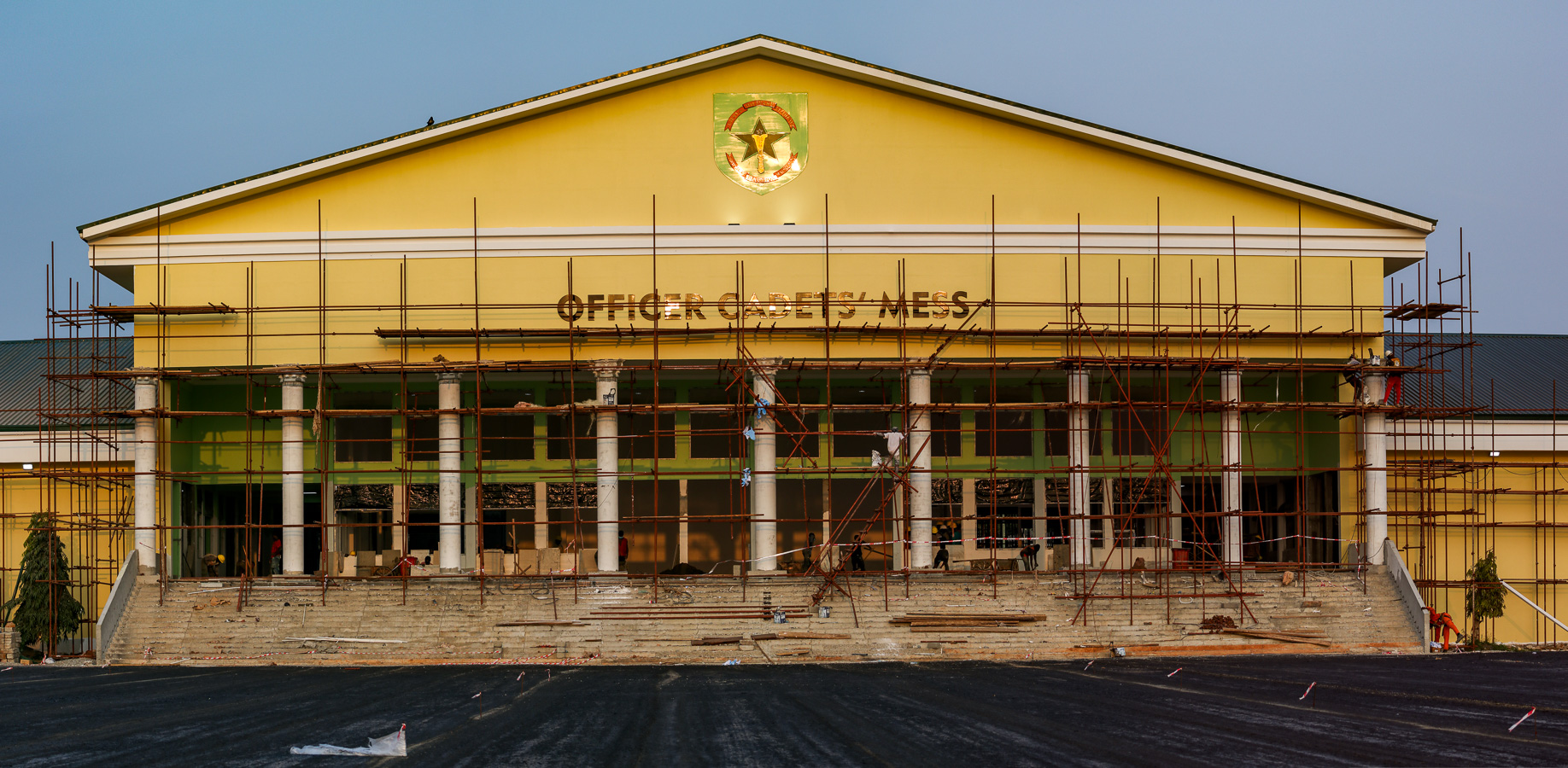 Officer Cadets' Mess for Ghana Armed Forces: signage project by White Beam Concepts, Ghana — Dimensional Letters, Building Signage